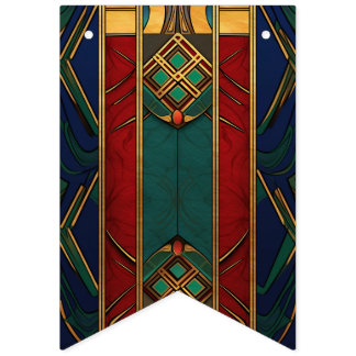 Afrikaanse traditionele patroon bunting banner
