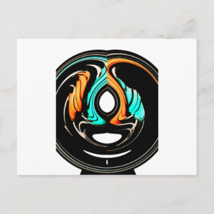 Afrikaanse traditionele patroon kunst print briefkaart