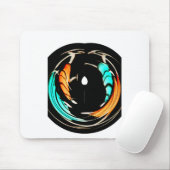 Afrikaanse traditionele patroon kunst print muismat (Met muis)