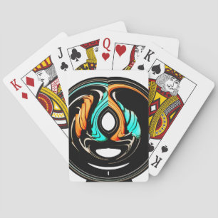 Afrikaanse traditionele patroon kunst print pokerkaarten