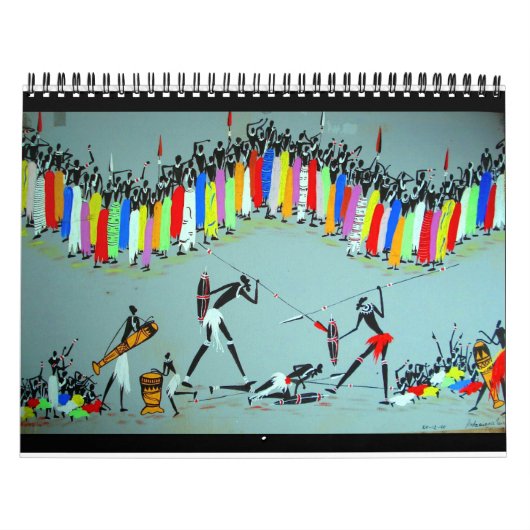 Afrikaanse tribale agenda kalender (Hoes)