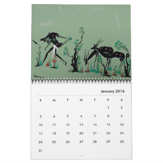 Afrikaanse tribale agenda kalender