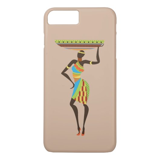 Afrikaanse tribale dame met stammenkunst uit een m Case-Mate iPhone case (Achterkant)