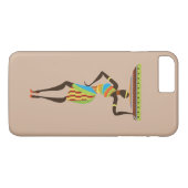 Afrikaanse tribale dame met stammenkunst uit een m Case-Mate iPhone case (Achterkant (Horizontaal))
