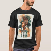 Afrikaanse tribale vrouwen schilderen, hedendaagse t-shirt (Voorkant)