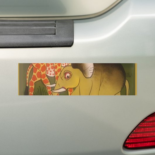 Afrikaanse Trio Art Print Bumpersticker (Op auto)