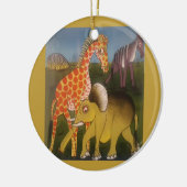 Afrikaanse Trio Art Print Keramisch Ornament (Links)