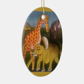 Afrikaanse Trio Art Print Keramisch Ornament (Rechts)