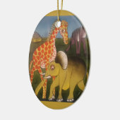 Afrikaanse Trio Art Print Keramisch Ornament (Links)