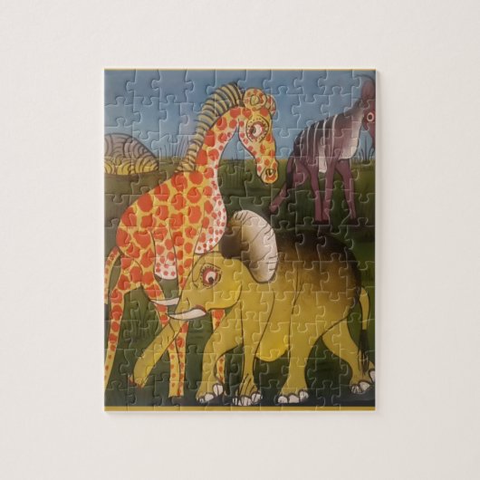 Afrikaanse Trio Art Print Legpuzzel (Verticaal)