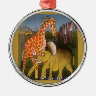 Afrikaanse Trio Art Print Metalen Ornament