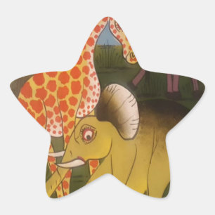 Afrikaanse Trio Art Print Ster Sticker