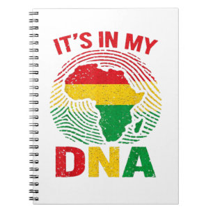 Afrikaanse Vingerafdruk Zwarte Geschiedenis Notitieboek