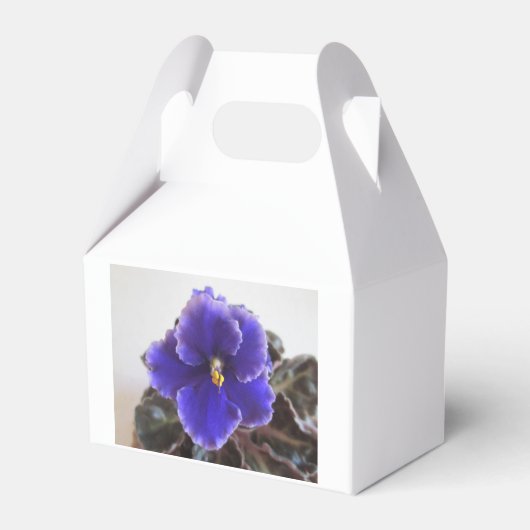 Afrikaanse Violet Blooming Bedankdoosjes (Voorkant Zijde)