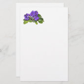 Afrikaanse violet briefpapier (Voorkant / Achterkant)