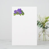 Afrikaanse violet briefpapier (Staand voorkant)