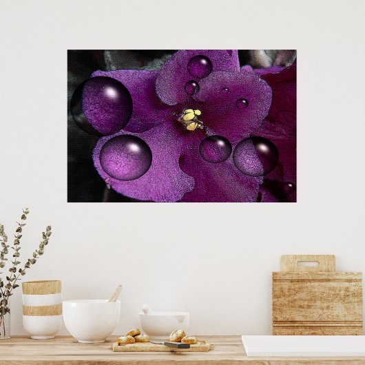 Afrikaanse Violet Fantasy Poster (Keuken)