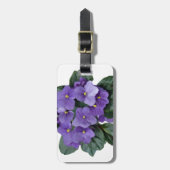 Afrikaanse Violet Paarse tuinklep Bagagelabel (Voorkant verticaal)