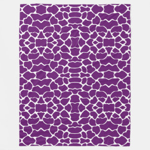 Afrikaanse Violette Safari Giraffe Fleece Deken