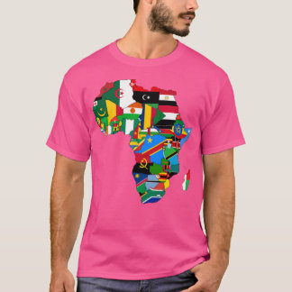 Afrikaanse vlaggen t-shirt