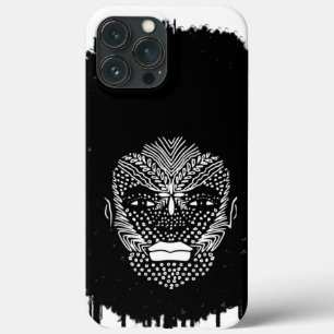Afrikaanse vrouw Gezicht met kruidenmarkeringen iPhone 13 Pro Max Hoesje