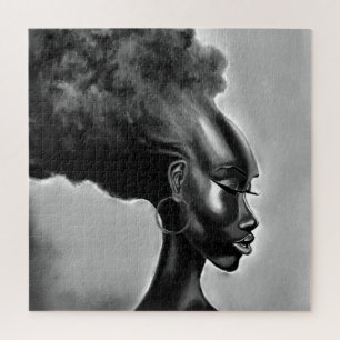 Afrikaanse vrouw Jigzaag Puzzle Painting Legpuzzel