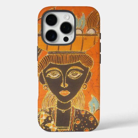 Afrikaanse vrouw met mand art print Case-Mate iPhone case (Achterkant)