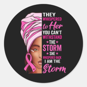 Afrikaanse vrouw na mijn Storm borstkanker Ri Ronde Sticker
