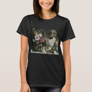 Afrikaanse vrouw Pioenrozen door Frederic Bazille, T-shirt
