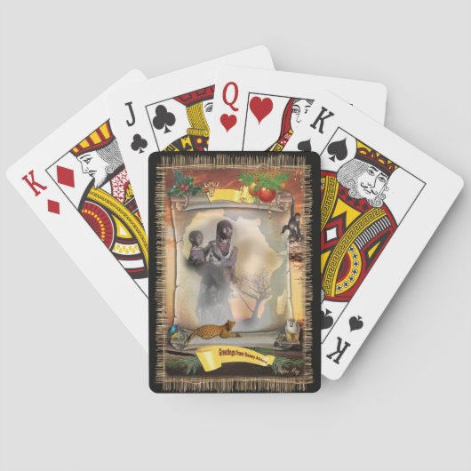 Afrikaanse vrouw pokerkaarten (Achterkant)