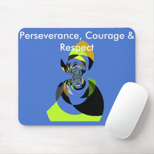 Afrikaanse vrouw Vector Design Art Print Muismat (Met muis)