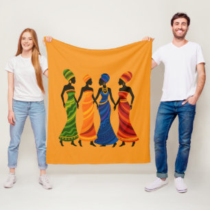 Afrikaanse vrouwen fleece deken