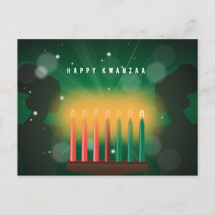 Afrikaanse vrouwen gelukkige Kwanzaa Feestdagenkaart