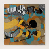 Afrikaanse vrouwen kunstwerk legpuzzel (Horizontaal)