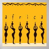 Afrikaanse vrouwen poster (Voorkant)