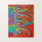 Afrikaanse vrouwen schilderen puzzels (Verticaal)