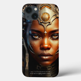 Afrikaanse Warrior Princess Afrofuturism Render iPhone 13 Hoesje