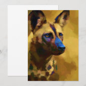 Afrikaanse Wild Dog Kaart (Voorkant / Achterkant)