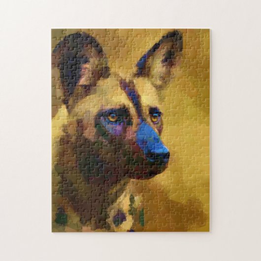 Afrikaanse Wild Dog Legpuzzel (Verticaal)