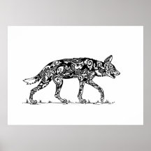 Afrikaanse Wild Dog Lope Design