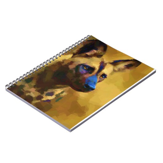 Afrikaanse Wild Dog Notitieboek (Linkerzijde)