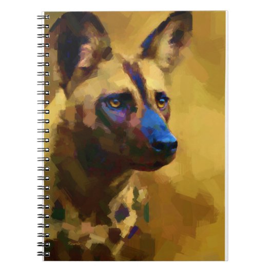 Afrikaanse Wild Dog Notitieboek (Voorkant)