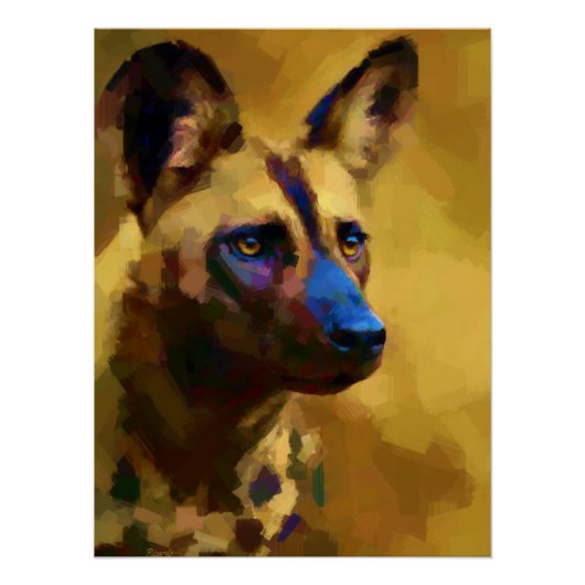 Afrikaanse Wild Dog Perfect Poster (Voorkant)