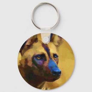 Afrikaanse Wild Dog Sleutelhanger