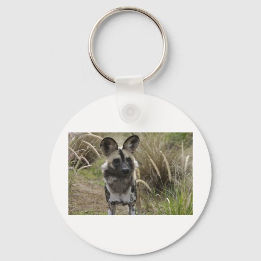 Afrikaanse Wild Dog Sleutelhanger (Voorkant)