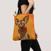 Afrikaanse Wild Dog Tote Bag (Dichtbij)