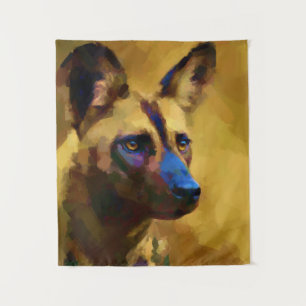 Afrikaanse Wild Dog Wandkleed