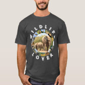 Afrikaanse wilde fluitjes met olifanten t-shirt (Voorkant)