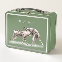 Afrikaanse Wilde Honden Aangepaste Lunchbox