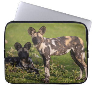 Afrikaanse Wilde Honden in Tanzania Laptop Sleeve